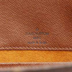 Pre Owned Louis Vuitton Musette Tango Long Strap Brown Monogram Canvas Shoulder Bag