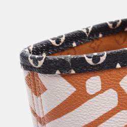 Pre Owned حقيبة لوي فيتون نيفرفول مونوجرام كريم كانفاس كبير بحجم م م