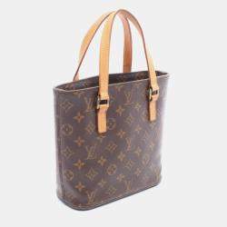 Pre Owned Louis Vuitton Vavin PM Brown Monogram Leather Tote Bag