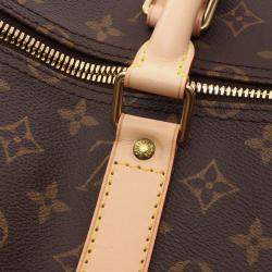 Pre Owned حقيبة لويس فيتون كيپول ٥٥ بني مونوغرام كانڤاس مطلي للسفر