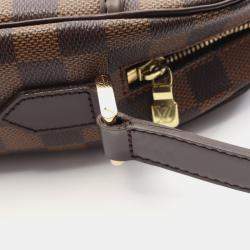 Pre Owned حقيبة كتف لوي فيتون إبانيما جي إم قماش دمير إيبين بني مطلي