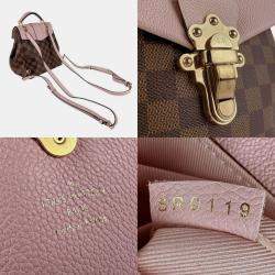 Pre Owned Louis Vuitton Damier Clapton Backpack In Canvas Magnolia