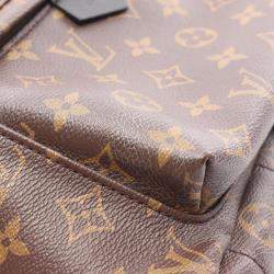 مملوكة مسبقًا حقيبة ظهر لويس فيتون مونوجرام جلد وقماش مطلي بالم سبرينغز وسط بني أسود