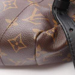 مملوكة مسبقًا حقيبة ظهر لويس فيتون مونوجرام جلد وقماش مطلي بالم سبرينغز وسط بني أسود