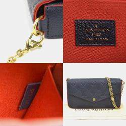 مملوكة مسبقًا حقيبة لوي فيتون مونوغرام امبريانت كتف ومحفظة بالسلسلة وبوشيه فيليس باللون البحري والذهبي