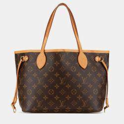 مملوكة مسبقًا Louis Vuitton Monogram Neverfull PM Brown Monogram Canvas Vachetta Leather Tote Bag