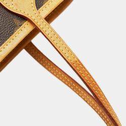 مملوكة مسبقًا Louis Vuitton Monogram Neverfull PM Brown Monogram Canvas Vachetta Leather Tote Bag