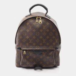 Pre Owned حقيبة ظهر لويس فيتون "بالم سبرينغز" متوسطة قماش و جلد بني مونوغرامية