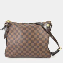 مملوكة مسبقًا حقيبة كتف لوي فيتون دامير دومو قماش إبني بني