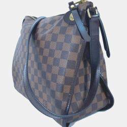 مملوكة مسبقًا حقيبة كتف لوي فيتون دامير دومو قماش إبني بني