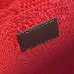 مملوكة مسبقًا حقيبة كتف لوي فيتون دامير دومو قماش إبني بني