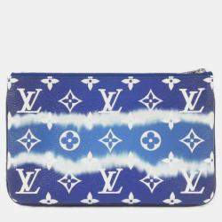 مملوكة مسبقًا Louis Vuitton Blue Lv Escale Pochette Double Zip Shoulder Bag