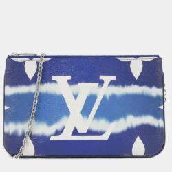 مملوكة مسبقًا Louis Vuitton Blue Lv Escale Pochette Double Zip Shoulder Bag