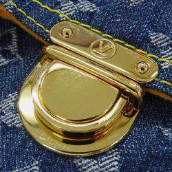 مملوكة مسبقًا Louis Vuitton Monogram Denim Clutch Bag Blue