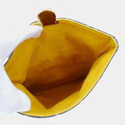 مملوكة مسبقًا Louis Vuitton Monogram Denim Clutch Bag Blue