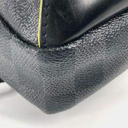 Pre Owned Louis Vuitton Damier Graphite Avenue Sling Bag Cross Body Shoulder Canvas Black