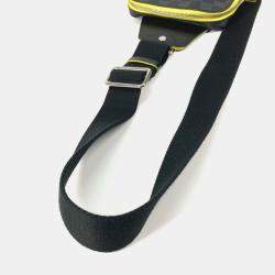 Pre Owned Louis Vuitton Damier Graphite Avenue Sling Bag Cross Body Shoulder Canvas Black