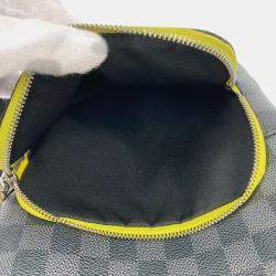Pre Owned Louis Vuitton Damier Graphite Avenue Sling Bag Cross Body Shoulder Canvas Black