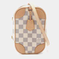 مملوكة مسبقًا Louis Vuitton Neocapi Shoulder Bag Pvc-Coated Canvas And Leather Damier Azur White