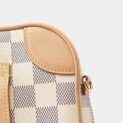 مملوكة مسبقًا Louis Vuitton Neocapi Shoulder Bag Pvc-Coated Canvas And Leather Damier Azur White