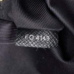 مملوكة مسبقًا Louis Vuitton Monogram Eclipse Taiga Rama Bum Bag Outdoor Waist Body Noir Black Pvc Leather