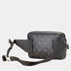 مملوكة مسبقًا Louis Vuitton Monogram Eclipse Taiga Rama Bum Bag Outdoor Waist Body Noir Black Pvc Leather