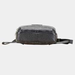 مملوكة مسبقًا Louis Vuitton Monogram Eclipse Taiga Rama Bum Bag Outdoor Waist Body Noir Black Pvc Leather