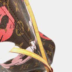 مملوكة مسبقًا Louis Vuitton Monogram Bay Neverfull Mm Tote Bag chain Canvas Pink