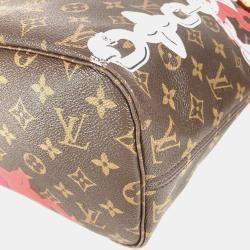 مملوكة مسبقًا Louis Vuitton Monogram Bay Neverfull Mm Tote Bag chain Canvas Pink