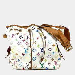 مملوكة مسبقًا Louis Vuitton Multicolor,/White Canvas Monogram Petit Noe Drawstring Shoulder Bag 