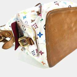 مملوكة مسبقًا Louis Vuitton Multicolor,/White Canvas Monogram Petit Noe Drawstring Shoulder Bag 