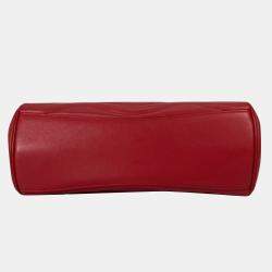 Pre Owned حقيبة لويس فيتون نيو ويف تشين توت بشريط جلدي أحمر