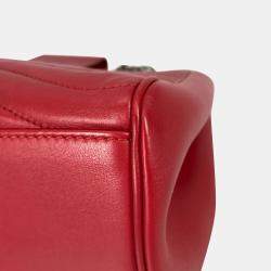 Pre Owned حقيبة لويس فيتون نيو ويف تشين توت بشريط جلدي أحمر