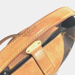 Pre Owned حقيبة لويس فيتون مونوغرام دافل 2-واي كيس كتف كانفاس بني