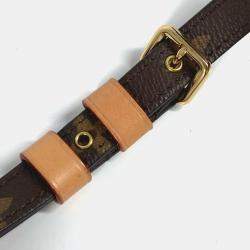 Pre Owned Louis Vuitton Monogram Game On Collection Panam Pochette Small Heart Shoulder Bag In Canvas Brown