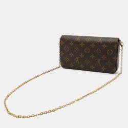 مملوكة مسبقًا Louis Vuitton Monogram Pochette Felicie Shoulder Bag/Clutch Bag In Fuchsia
