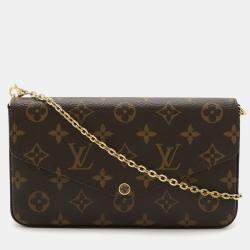 مملوكة مسبقًا Louis Vuitton Monogram Pochette Felicie Shoulder Bag/Clutch Bag In Fuchsia