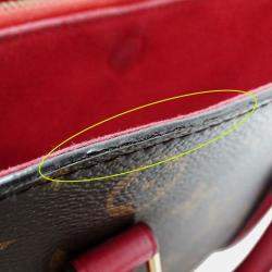مملوكة مسبقًا Louis Vuitton Handbag/Shoulder Bag 2-Way Monogram Canvas Soufflot Cerise Red