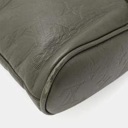 Pre Owned Louis Vuitton Monogram Shadow Chalk Sling Shoulder Bag Khaki