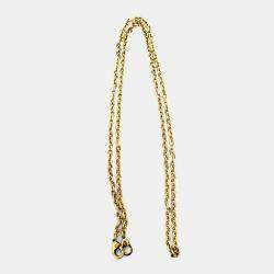 Pre Owned Louis Vuitton Pochette Double Zip 2-Way Bag Shoulder Leather Beige