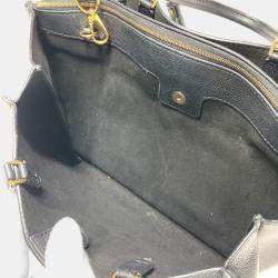 Pre Owned Louis Vuitton Rock Meat Bag With Tassel Shoulder Tote Crossbody Handbag Leather Noir Black