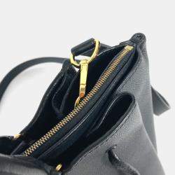 Pre Owned Louis Vuitton Rock Meat Bag With Tassel Shoulder Tote Crossbody Handbag Leather Noir Black