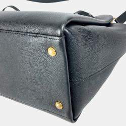 Pre Owned Louis Vuitton Rock Meat Bag With Tassel Shoulder Tote Crossbody Handbag Leather Noir Black