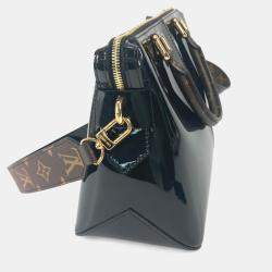 مملوكة مسبقًا Louis Vuitton Vernis Tote Miroir Handbag Patent Leather/Monogram Canvas Noir Black
