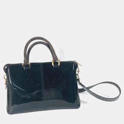 مملوكة مسبقًا Louis Vuitton Vernis Tote Miroir Handbag Patent Leather/Monogram Canvas Noir Black