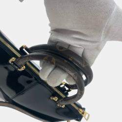 مملوكة مسبقًا Louis Vuitton Vernis Tote Miroir Handbag Patent Leather/Monogram Canvas Noir Black