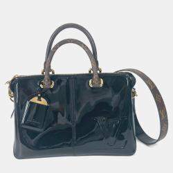 مملوكة مسبقًا Louis Vuitton Vernis Tote Miroir Handbag Patent Leather/Monogram Canvas Noir Black