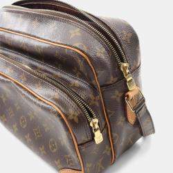 Pre Owned حقيبة كتف لوي فيتون نايل قماش مغطى وجلد مونوغرام بني