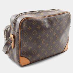 Pre Owned حقيبة كتف لوي فيتون نايل قماش مغطى وجلد مونوغرام بني