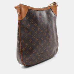 مملوكة مسبقًا Louis Vuitton Odeon Mm Shoulder Bag Coated Canvas Leather Monogram Brown